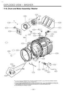 Diagram 5 Diagram and Parts List for WKE100HVA ASSEEUS LG Washer