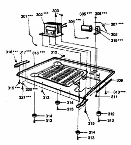 Microwave Parts Diagram and Parts List for 7218801080  Kenmore Microwave