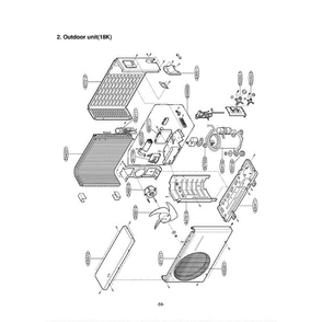 Section 2 Diagram and Parts List for LA180CP AMTAEUS LG Air Conditioner