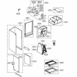 Part Location Diagram of EBG61106537 LG THERMISTOR ASSEMBLY,NTC