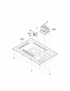 Base Plate Parts Diagram and Parts List for 72166993011  Kenmore Microwave