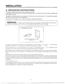 Installation Diagram and Parts List for MH-1355M  LG Microwave
