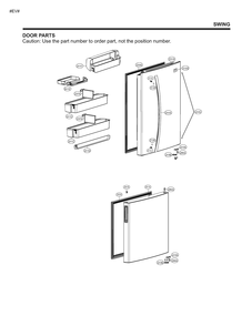 Door Parts Diagram and Parts List for GM-B229QQFL ABICSE2 LG Refrigerator