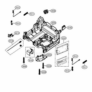 Base Assembly Diagram and Parts List for LDP6810SS ASSESNA LG Dishwasher
