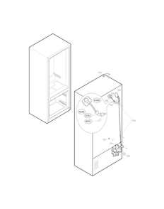 Water And Valve Parts Diagram and Parts List for LFX28968ST 02 LG Refrigerator
