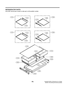 Refrigerator Parts Diagram and Parts List for GR-B238NSNM ASTCNA6 LG Refrigerator