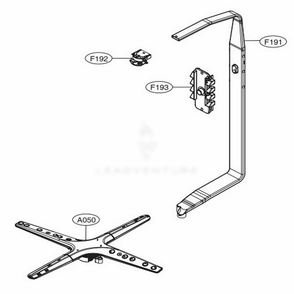 Water Guide Assembly Diagram and Parts List for LDP5676BD ABDEEUS LG Dishwasher