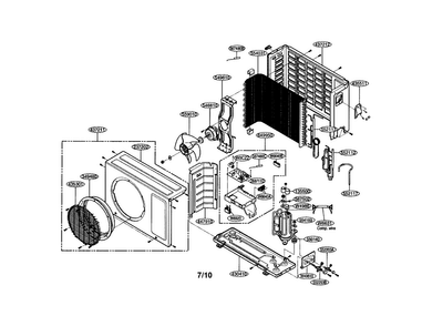 Room A/c Diagram and Parts List for LSU092CE  LG Air Conditioner