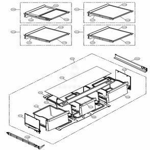 Refrigerator Parts Diagram and Parts List for LMXC23796M AMTCNA0 LG Refrigerator