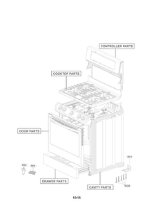 Accessory Parts Diagram and Parts List for LRG4113ST  LG Range