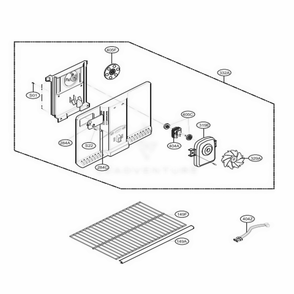 Freezer Parts Diagram and Parts List for LTC22350WH ASWCNA0 LG Refrigerator
