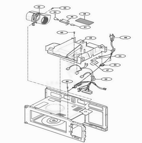 Part Location Diagram of 6549W1V006F LG MOTOR, AC VENTILATION