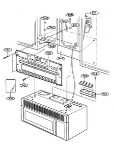 Installation Parts Diagram and Parts List for MV-1555ST  LG Microwave