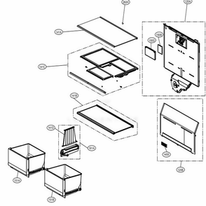 R Movable Diagram and Parts List for LRMXC1803S ASTCNA0 LG Refrigerator