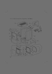 Cabinet And Door Assembly Diagram and Parts List for RV1380AS ABWEEUS LG Dryer