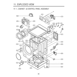 Section 2 Diagram and Parts List for CW2079CWD ABWEEUS LG Washer