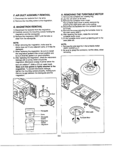 Service Information Page 5 Diagram and Parts List for MA-1905W  LG Microwave
