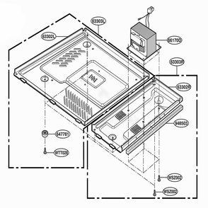 Base Plate Parts Diagram and Parts List for 87138 ABSESEC LG Range