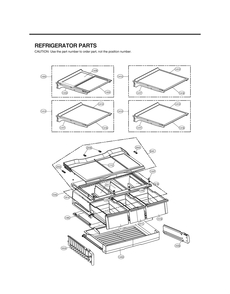 Refrigerator Parts Diagram and Parts List for GR-L318LMJM AMTCNA0 LG Refrigerator
