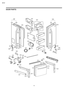 Door Parts Diagram and Parts List for GM-L268NQJP ASWCSE1 LG Refrigerator