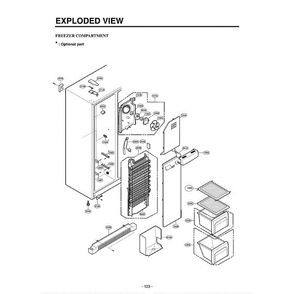Section 3 Diagram and Parts List for LRSC21934SB AWBCLGA LG Refrigerator