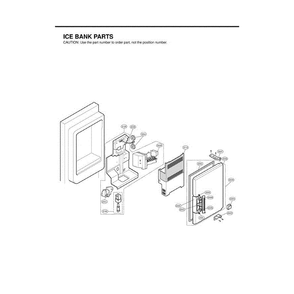 Section 3 Diagram and Parts List for LMX25981SW ASW4LGA LG Refrigerator