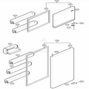 Part Location Diagram of ADD73697413 LG DOOR FOAM ASSEMBLY,FREEZER