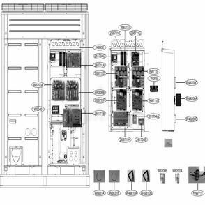 Main 1 Diagram and Parts List for ARUB145DTE4 AWGBLUS LG Air Conditioner