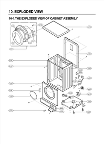 Cabinet Assemby Diagram and Parts List for F1091QDP2 ABWPARA LG Washer