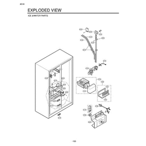 Section 2 Diagram and Parts List for LSC27910SW ASWCLGA LG Refrigerator