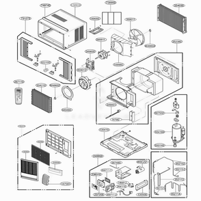 Part Location Diagram of 3041A28001V LG BASE ASSEMBLY,SINGLE