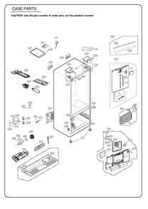 Case Parts Diagram and Parts List for GR-L228NKJM ASBCSE0 LG Refrigerator
