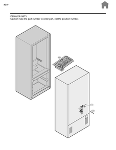 Icemaker Parts Diagram and Parts List for LFCS22520D ASBCNA6 LG Refrigerator
