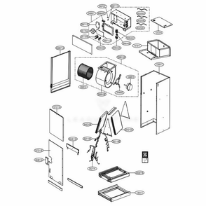 Main Diagram and Parts List for LVN360HV4 ENWBEUS LG Air Conditioner