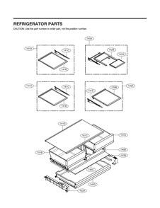 Refrigerator Parts Diagram and Parts List for GR-L28ANSYX ASTCNA0 LG Refrigerator