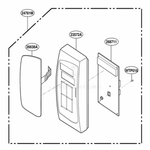 Controller Parts Diagram and Parts List for MA1103W MWEGSE LG Range