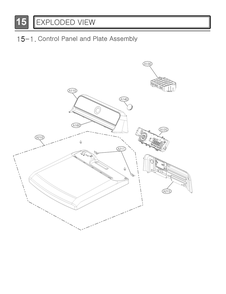 Control Panel And Plate Assembly Diagram and Parts List for DLGX7901WEA ABWEEUS LG Dryer