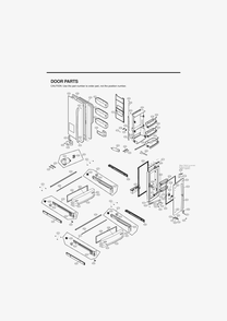 Door Parts Diagram and Parts List for GR-J31ALSJP ASTCNA0 LG Refrigerator
