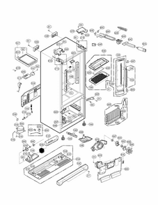 Case Parts Diagram and Parts List for 79572034111  Kenmore Refrigerator