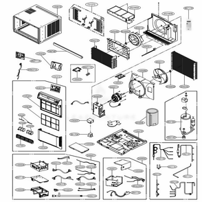 Part Location Diagram of 5900A10011D LG FAN,AXIAL
