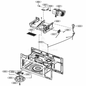 Part Location Diagram of EAU51230508 LG MOTOR, AC VENTILATION