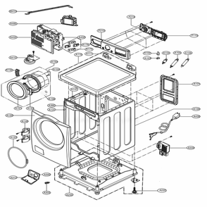 Part Location Diagram of EBR78898208 LG User Control and Display Board