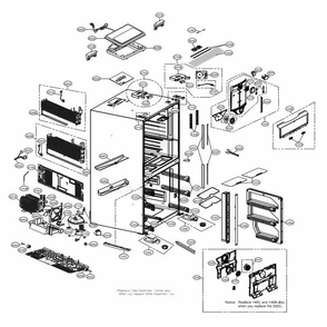 Part Location Diagram of ADJ73632150 LG DUCT ASSEMBLY,MULTI