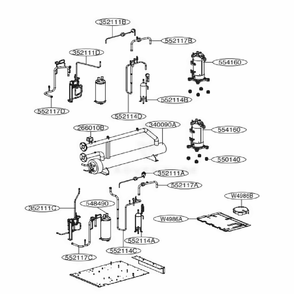 Cycle Parts Diagram and Parts List for ACAH020VDTB AAAAAAU LG Air Conditioner
