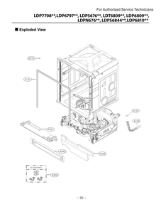 Diagram 1 Diagram and Parts List for DUA315HB ABPEEUS LG Dishwasher