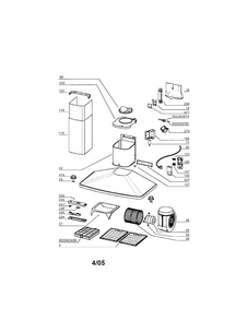 Range Hood Diagram and Parts List for 23352423200  Kenmore Range Hood