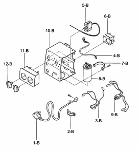 Control Box Assy Diagram and Parts List for 58073123200  Kenmore Air Conditioner