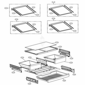 Refrigerator Parts Diagram and Parts List for LFC28768ST ASTCNA3 LG Refrigerator