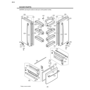 Section 4 Diagram and Parts List for LFC20740ST ASTCLGY LG Refrigerator