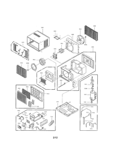 Exploded View Parts Diagram and Parts List for LWHD7000HRY7  LG Air Conditioner